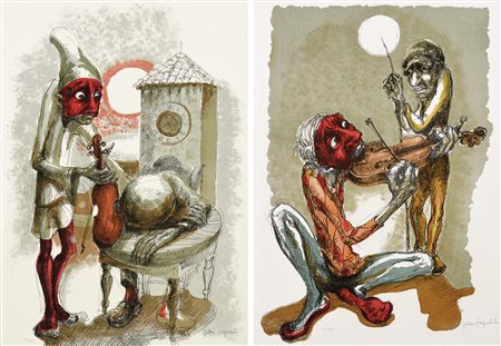 PREGNOLATO WALTER Chioggia 1931 Il carnevale a Venezia cartella contenente 5...