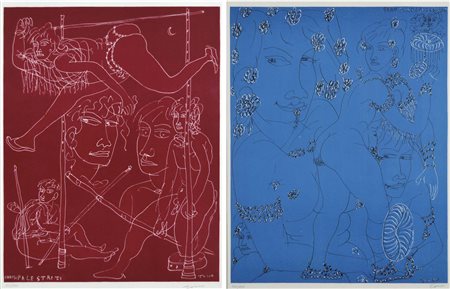 ZANCANARO TONO Padova 1906 - 1985 Soggetti vari lotto di 2 serigrafie es....