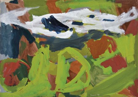 GIUNNI PIERO Villa Cortese 1912 - Bondone 2000 senza titolo 1977 tempera su...