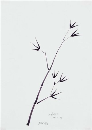 MUNARI BRUNO Milano 1907 - 1998 senza titolo 1993 tecnica mista su carta...