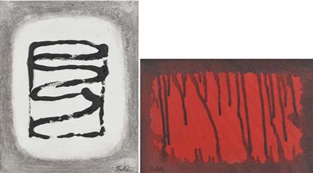 SOLDA' PAOLA Valdagno 1948 Etnico 7 e 8 2007 lotto di 2 tecniche miste su...