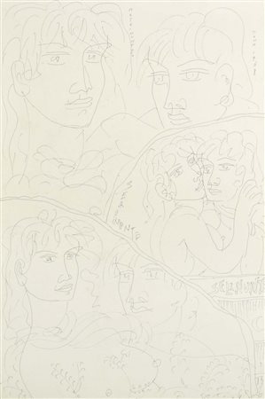 ZANCANARO TONO Padova 1906 - 1985 Selinunte 1968 disegno a china su carta...