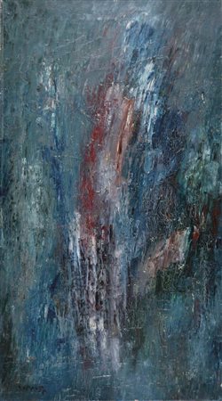 ESPOSTO ARNALDO Genova 1933 - 1996 Nascita in primavera 1959 olio su tela...