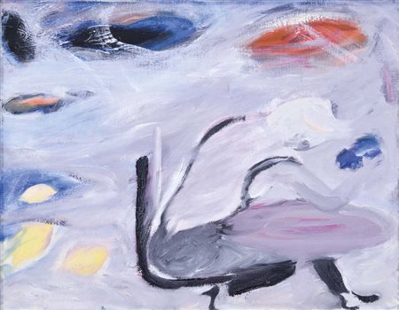 ROBERTI ROBERTO Padova 1942 Attratta dal tocco di quella foschia 1989 olio su...