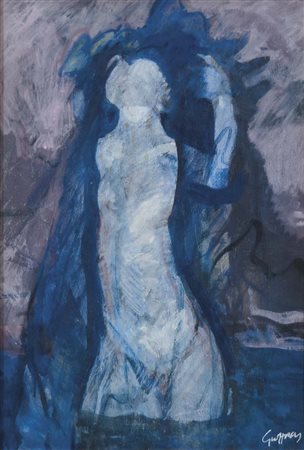 HUMPHRIES GEOFFREY Amersham (Inghilterra) 1945 Figura (anni '70) olio su tela...