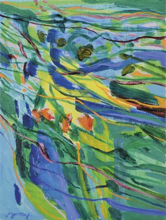 MAFFI UGO Lodi 1939 senza titolo olio su tela 40x30 firma in basso a sinistra