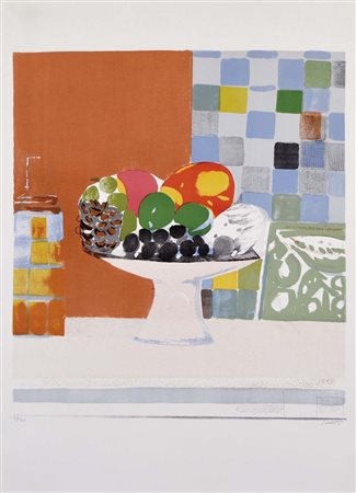 SAETTI BRUNO Bologna 1902 - Venezia 1984 Natura morta litografia es. 20/120...