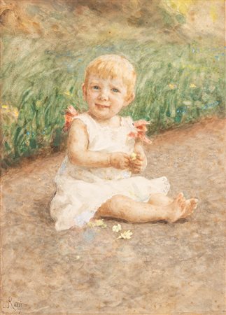 Luigi Rossi (Cassarate 1853-Tesserete 1923)  - Il bimbo