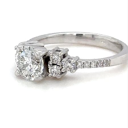 ANELLO IN ORO BIANCO 3.22 GR DIAMANTE E BRILLANTI - RNG40210