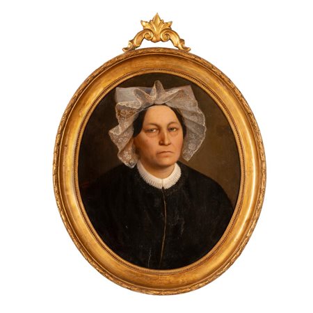 Ritratto di nobildonna con cuffia    Jacob  Vormese (attribuito a)