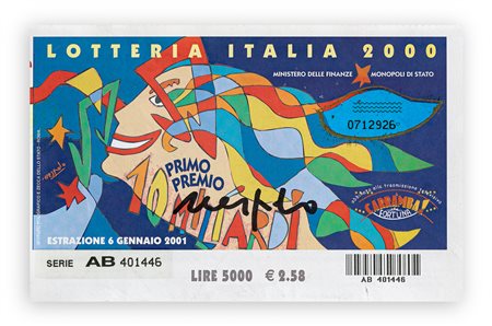 UGO NESPOLO (1941) - Lotteria Italia, 2000