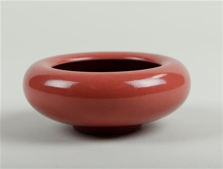 A sang de boeuf brush bowl, marked Wanli. China, 20th century.