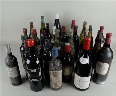 A large lot of various vintage wines, including a large part of Bordeaux....
