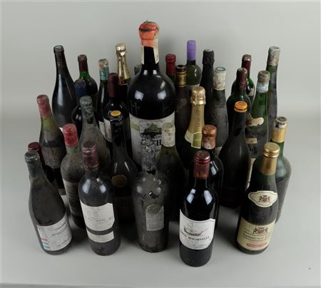 A large lot of various vintage wines including Bordeaux and Burgundy. Various...