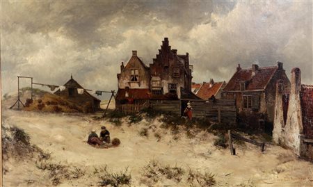 Jan Hermaus Barbend Koekkoek (Amsterdam 1840 - 1912 Hilversum), View of...