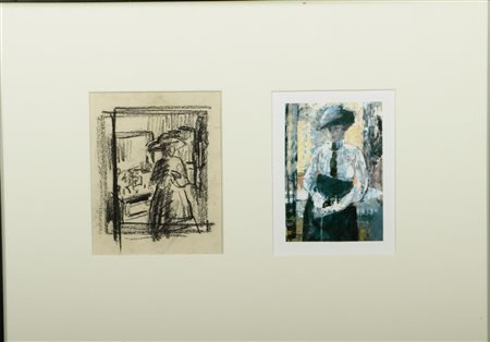 Rik Wouters (Mechelen 1882 - 1916 Amsterdam), Woman in front of a shop...