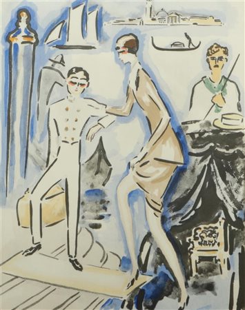 Kees van Dongen (Rotterdam 1877 - 1968 Monte Carlo, Monaco), Venice, Arrival...