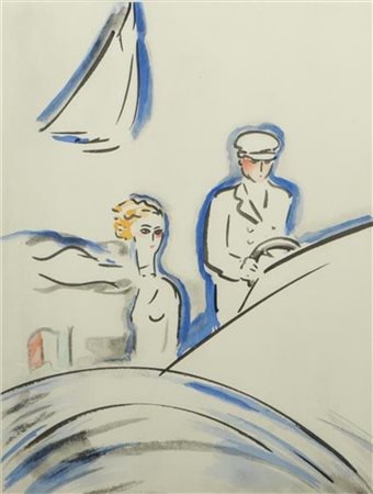 Kees van Dongen (Rotterdam 1877 - 1968 Monte Carlo, Monaco), Venice, Boat...