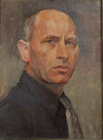 Jan Altink (Groningen 1885 - 1971), Self-portrait (recto), Expressionist...