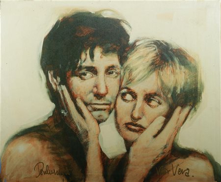 Peter Donkersloot (b. Arnhem 1959), Double portrait of Rik Engelkes and Vera...
