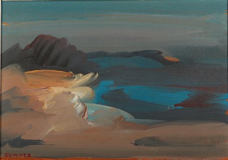 George Sumner (b.: San Francisco 1940), Coastal Landscape, signed (lower...