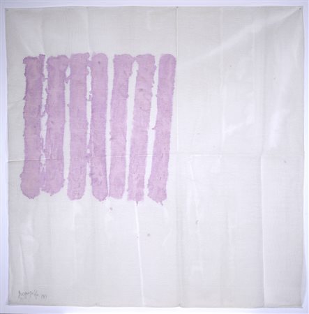 Giorgio Griffa (Torino 1936) Verticale Acrilico su tela 118x117,5 cm...