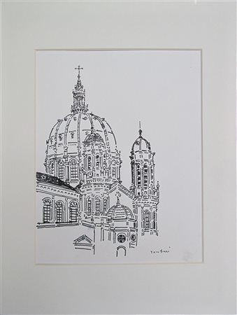 Orfeo Tamburi (Jesi 1910 - Ermont 1994) Ciel de Paris – VI Pennarello su...