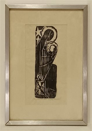 Gerhard Fritz Hensel (Germania 1910 - 1986). Senza titolo, fine anni '60.