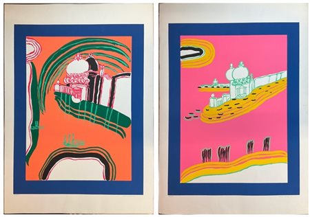 Remo Brindisi Due litografie a colori
cm 100x70
firmate e numerate in basso a ma