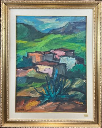 Franz Ficara "Senza titolo" 1973
olio su tela
cm 80x60
firmato in basso a sinist