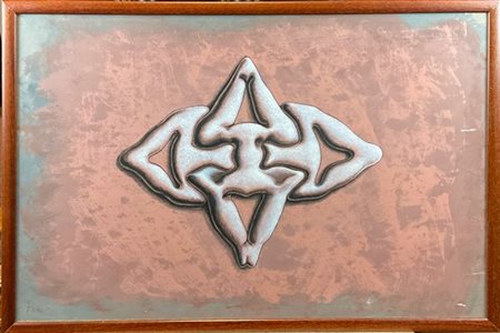 Carlos Forns Bada "Eslabones" 1990
acrilici su carta intelata
cm 53x60
siglato F