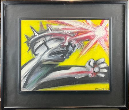 Tino Vaglieri "Senza titolo" 1984
acrilico su tela
cm 40x50
firmato e datato in