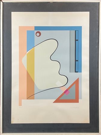 Carla Badiali "Senza titolo" 
serigrafia a colori
cm 68,5x48,5
firmata e numerat