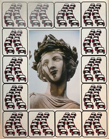 Francesco Garbelli "Ritratto di fine millennio" 1997 - 98
tecnica mista e fotogr