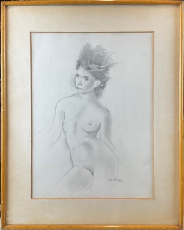 Mariette Lydis "Nudo femminile" 
matita su carta
cm 33,5x25
firmata in basso a s