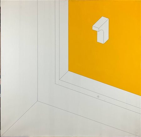 Ettore Sordini "Leptis Magna" 1974
acrilico su tela
cm 100x100
firmato e datato