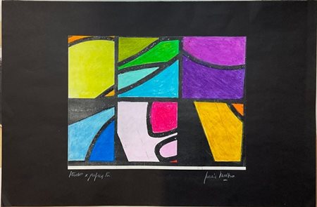 Grazia Varisco "Studio per grafica Reggiani" 
intervento a colori unico e manual