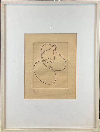 Hans Arp "Composizione" 
acquaforte
(lastra cm 14,7x11,3; foglio cm 25,5x22,2)
n