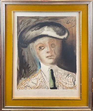 Salvador Dalì "Ritratto di Escamillo" 1970
litografia a colori
cm 63x48
firmata