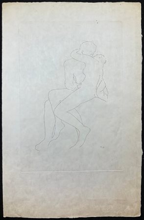 MARCEL DUCHAMP "Morceaux Choisis d'après Rodin" 1968
acquaforte su carta Giappon