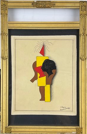 Maurice Henry "Senza titolo" 
tecnica mista su carta
cm 18x15
firmato e dedicato