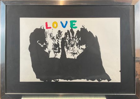 Jim Dine "Love" 
litografia a colori
cm 44x68
firmatae numerata 50/ 75 in basso