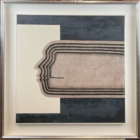 Angelo Cagnone "Testa" 1968
olio su tela
cm 60x60
firmato, datato e titolato al