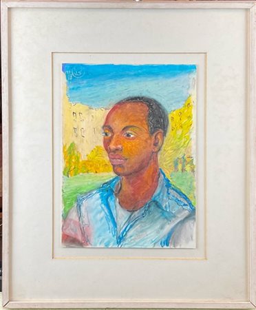 DAVID BOWES "Senza titolo" 1993
pastelli su carta
cm 30,5x22
siglato e datato in