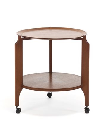 Giuseppe Brusadelli (Attribuito)
Carrello a tripode a due ripiani con vassoio re