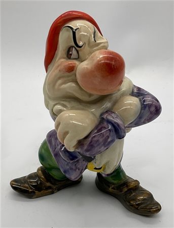Manifattura Zaccagnini, Firenze"Brontolo" (Grumpy), figura in ceramica,produz