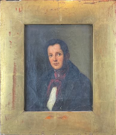 Ignoto del secolo XIX

"Ritratto virile" 
olio su tela (cm 18x14)
in cornice (d