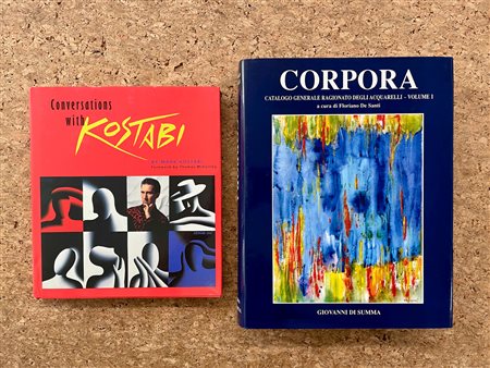 ANTONIO CORPORA E MARK KOSTABI - Lotto unico di 2 cataloghi