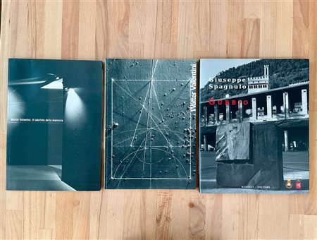 GIUSEPPE SPAGNULO E WALTER VALENTINI - Lotto unico di 3 cataloghi, di cui uno autografato