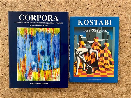 ANTONIO CORPORA E MARK KOSTABI - Lotto unico di 2 cataloghi